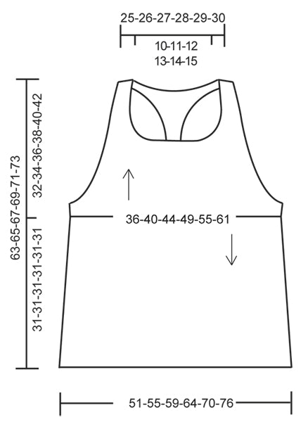 Débardeur Aphrodite – Éventails et point d'étoiles au crochet en Cotton Light