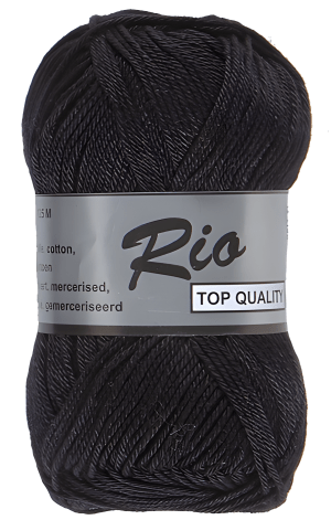 Fil Lammy Yarns Rio 100% Coton Noir