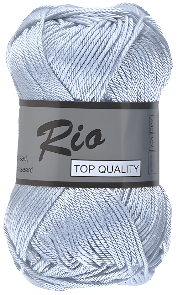 Fil Lammy Yarns Rio 100% Coton Bleu clair